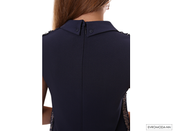 Платье-футляр синее Pretty One