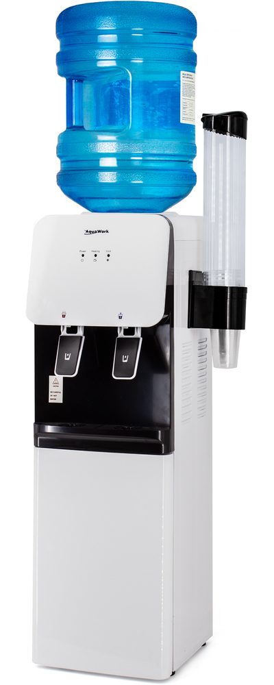 Aqua Work 24-LD бело-черный со шкафчиком, с нагревом и электронным охлаждением