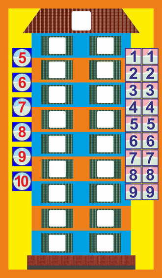 Дом числа “10”. Настольная игра по ментальной арифметике - Mentalik.ru