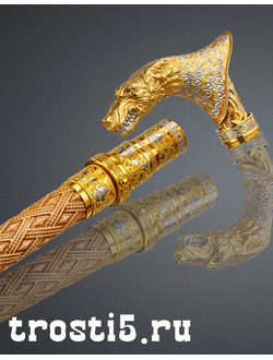 Трость подарочная с клинком "Волк"