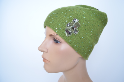 Визио зеленая шапка