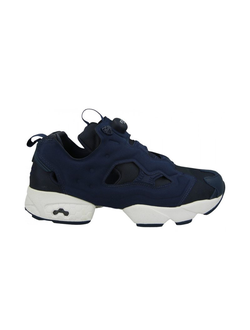Женские кроссовки Reebok classic insta pump синие с белым