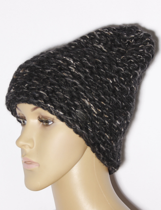 Екатеринбург. Шапка женская "Колпак букле" 11552 синяя, чёрная