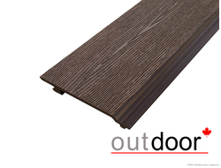 Фасадная доска Outdoor Storm 3D Коричневая микс