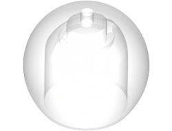 Minifigure, Headgear Helmet Round Fishbowl, Trans-Clear (51283 / 6266626)