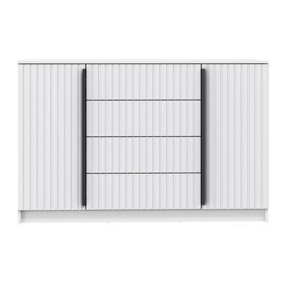 Брандо 67.11 Комод (белый / ДВПО: белый / фасады: МДФ с ПВХ белый матовый)