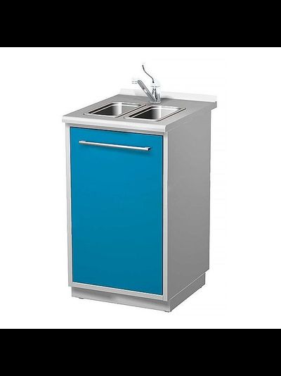 Тумба металлическая AR-04 (двойная мойка)