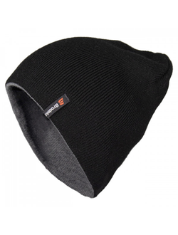 Шапка Brodeks Bicolor, черный / серый