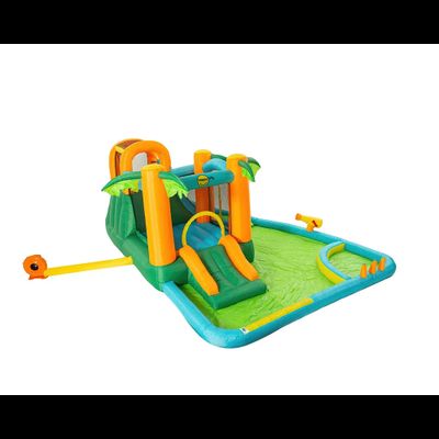 Надувной батут с горкой «Тропикана»