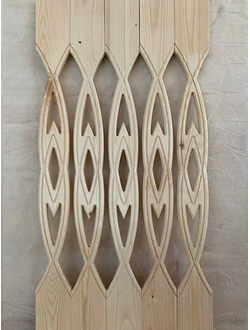 Балясина прорезная массив №1 сосна 20мм*90мм*90см