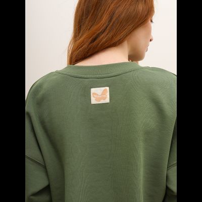 ЖЕНСКИЙ СВИТШОТ "НАСТРОЕНИЕ ОЛИВА"