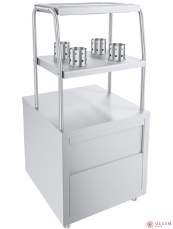 Стойка для приборов ПищТех Лира-Профи с хлебницей СП/ЛП-01