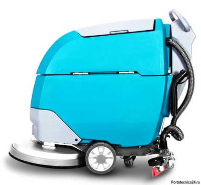 Поломоечная машина JH-530A (зар. устр + VRLA GEL аккум.) 2100м2/ч, 53см, 50л/56л, 225кг (2*12V, емкость 100Ah)