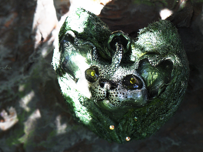 Сказочная брошь "Лесной КотоРог" в виде фэнтезийного кота-единорога из рода Лесных Хранителей