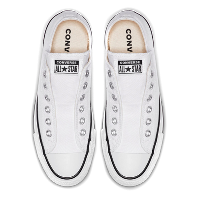 Converse white slip best sale