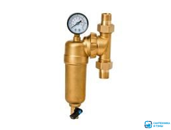 Самопромывной фильтр VIEIR  1/2'' универсальный с маномитром латунь