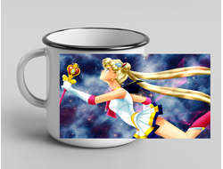 Кружка металлическая эмалированная Сейлор Мун №4