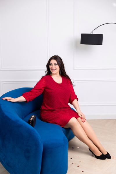 Платье шифон 172599 бордо 54,56,62,64р Sale