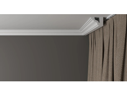 Потолочный плинтус DECOR-DIZAYN DD28, из дюрополимера, под покраску, ударопрочный