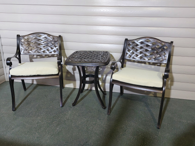 Кофейный комплект мебели из алюминия Paris 52