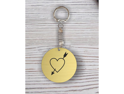 Брелок для влюбленных, на 14 февраля с гравировкой №5