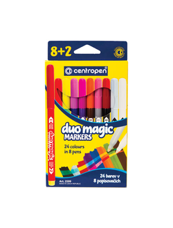 Фломастеры, меняющие цвет 8 ЦВЕТОВ CENTROPEN "Duo Magic", + 2 изменяющих цвет, 2599/10KK, 5 2599 1002, 2 набора