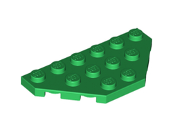 Wedge, Plate 3 x 6 Cut Corners, Green (2419 / 241928)