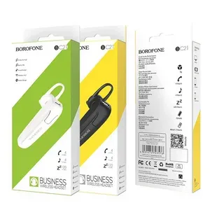 6931474703576 / 6931474703583		Bluetooth гарнитура Borofone BC21 Encourage sound business wireless headset (black / white)