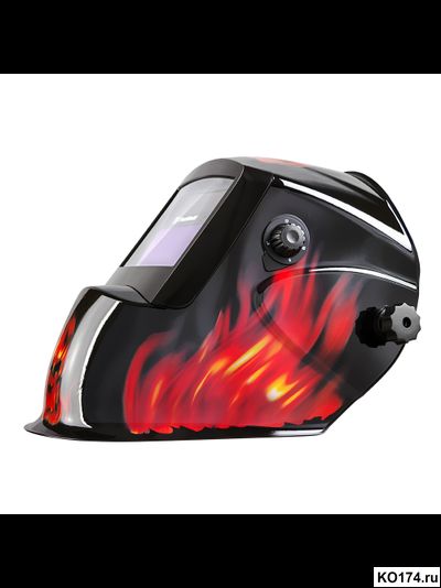 Маска сварщика хамелеон Foxweld КОРУНД-2 пламя обзор 92х42