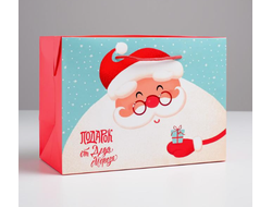 Пакет-коробка «Дед мороз»