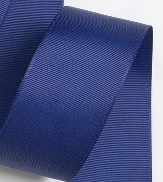 Лента репсовая однотонная, цвет темно-синий, ширина 5 см, длина 1 м