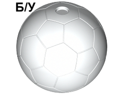! Б/У - Ball, Sports Soccer Plain, White (x45 / 4119224 / 4283825 / 6018511 / 6261261 / 6389694) - Б/У