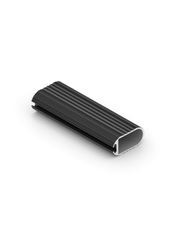 Штанга 30 х15 3м сталь, овальная, (черная)