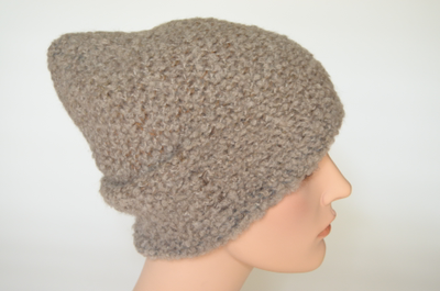 Вязаная шапка из альпака для женщин Визио 7007 фото