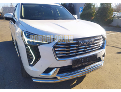 Защита переднего бампера двойная d60/62 для Haval Jolion 2021-
