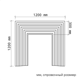 Элемент камина 1.64.803