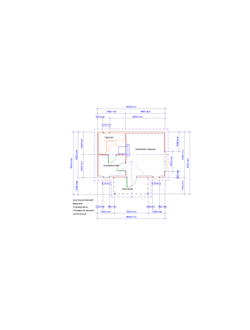 Б-06 ГАБАРИТНЫЕ РАЗМЕРЫ: (5,5Х6М) 1 ЭТАЖ, ОБЩАЯ ПЛОЩАДЬ: 27М²