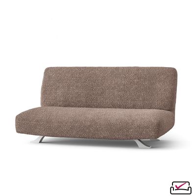 Чехол на 3хм диван без подлокотников, диван-книжку, диван Клик-кляк Микрофибра Марсала. Россия