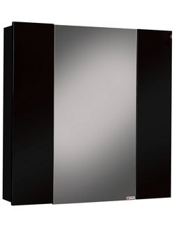 Шкаф-зеркало Оскар 70 Нова ЧЁРНЫЙ Домино