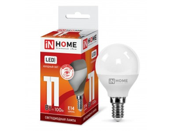 Лампа светодиодная ASD/inHome VC шар P45 E14 11W(990lm) 6500K 6K 89x45 (без пульсации) 4929