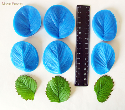 "Трилистник клубники " силиконовый молд (вайнер)