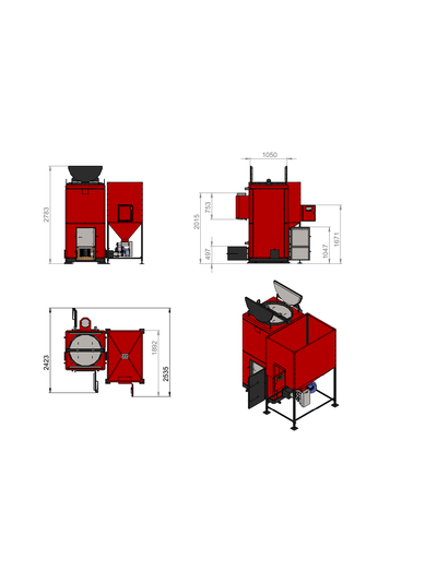 Пеллетный котёл Roteks 200 кВт