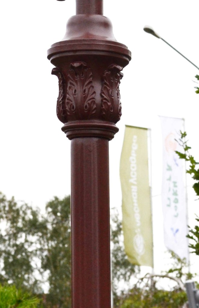 Опора парковая с кованным декором