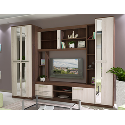 ШМ418 Гостиная Дакота. Размер: 2750х2030х525. ТВ-ниша: 1150х884.