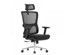 Кресло SitUp VICTORIA (Виктория) Chrome (сетка Black/ткань Black) купить в Севастополе