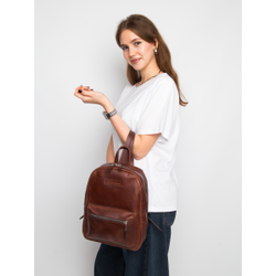 Женский кожаный рюкзак Anzolla cognac (арт. 3040-03)