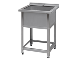 Ванна моечная односекционная "Эконом" с бортом (600*600*860)