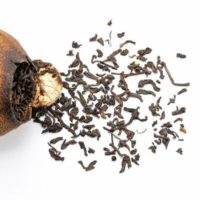 Чай пуэр в мандарине, Шу