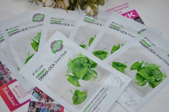 Тканевая маска с экстрактом центеллы 3W Clinic Essential Up Derma Cica Sheet Mask