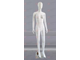 WA99B1 Манекен в полный рост демонстрационный женский безликий белый глянец